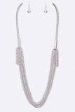Zillion Fine Chain Long Necklace Set