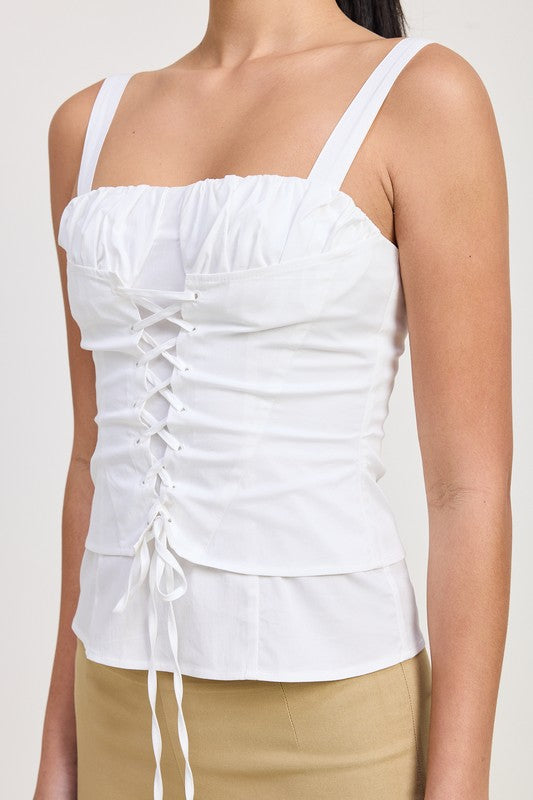 Pale Yellow Corsett Blouse