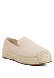 Ellerie Soft Suede Flatform Heel Espadrilles