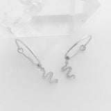 Magic Charm Snake Hoops