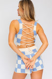 LACE BACK CROCHET TOP