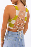 LACE BACK CROCHET TOP