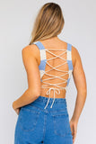 LACE BACK CROCHET TOP