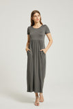 Charcoal Pockets Maxi Dress