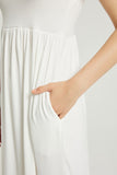 White Maxi Dress With Pockets