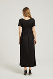 Black Pockets Maxi Dress