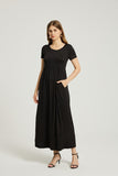 Black Pockets Maxi Dress