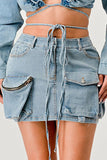 Denim Daze Wrap Skirt