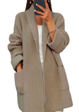 Knit cardigan with pockets