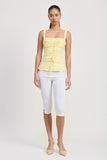 Pale Yellow Corsett Blouse