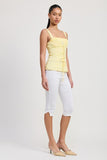 Pale Yellow Corsett Blouse