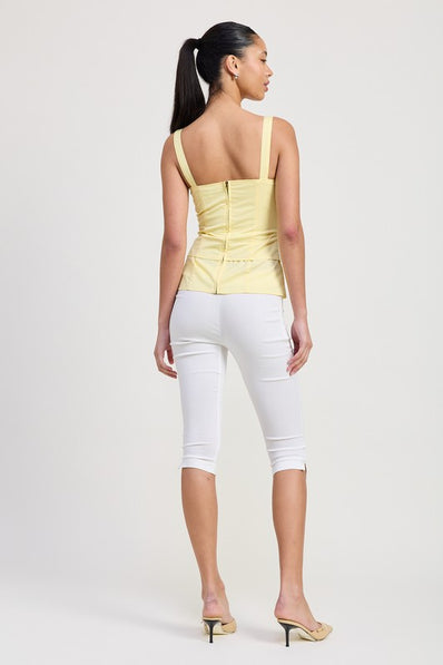 Pale Yellow Corsett Blouse