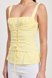 Pale Yellow Corsett Blouse