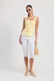 Pale Yellow Corsett Blouse