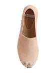 Ellerie Soft Suede Flatform Heel Espadrilles