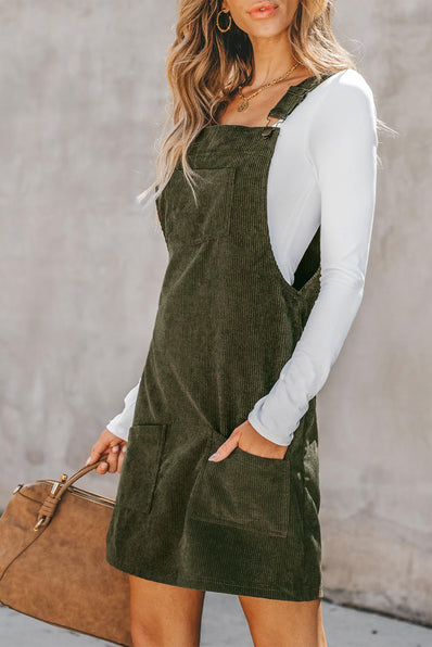 Vineyard Green Corduroy Dress