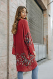 Long Floral Kimono Cardigan