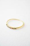 Rainbow Tiny Crystal Bezel Ring