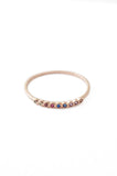 Rainbow Tiny Crystal Bezel Ring