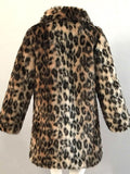 Leopard Print Faux Fur Coat