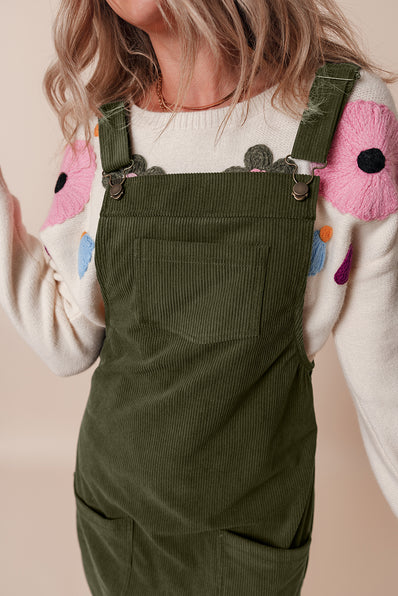 Vineyard Green Corduroy Dress