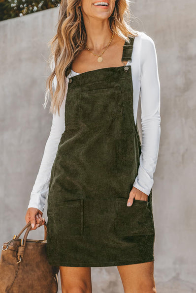 Vineyard Green Corduroy Dress