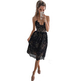 Tunic V-Neck Lace Dress