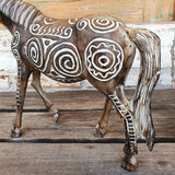 Hand Carved Horse Statue