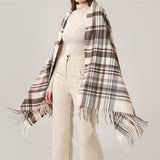 Tassel Plaid Scarf