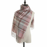 Tassel Plaid Scarf