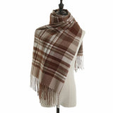 Tassel Plaid Scarf