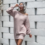 Retro Pullover Sweater Dress