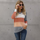 Hooded Color Block Sweater