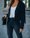 Fringed Bomber Jacket