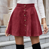 Retro Flared Mini Skirt