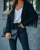 Fringed Bomber Jacket