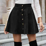 Retro Flared Mini Skirt