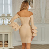 Butterfly Sleeve Bandage Dress