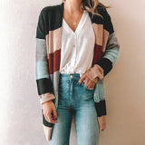 Patchwork Knitted Cardigan