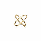 Gold Crisscross Ring