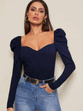 Elegant Ribbed Knit Top