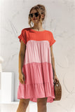 Color Block Kaftan Dress