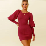 Bell Sleeve Sweater Dress