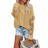 Lace Puff Sleeve Sweater