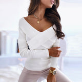 Off Shoulder T-Shirt Knit Sweater