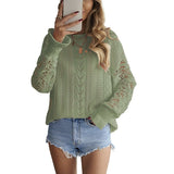 Lace Puff Sleeve Sweater