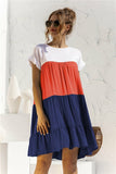 Color Block Kaftan Dress