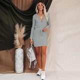 Cotton Hoodie Midi Dress