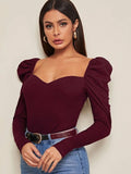 Elegant Ribbed Knit Top