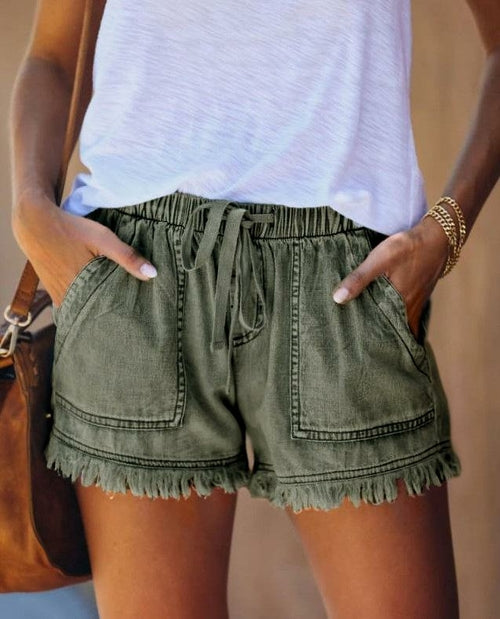 Denim Pocket Shorts